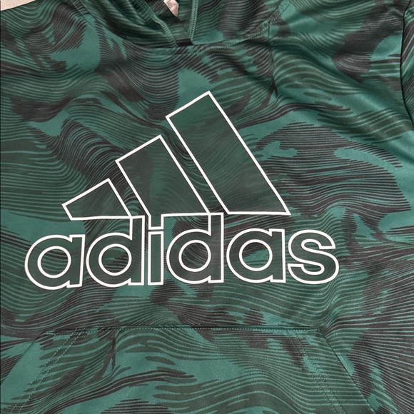 adidas Green Camouflage Hoodie: EXCELLENT CONDITION - Picture 3 of 6
